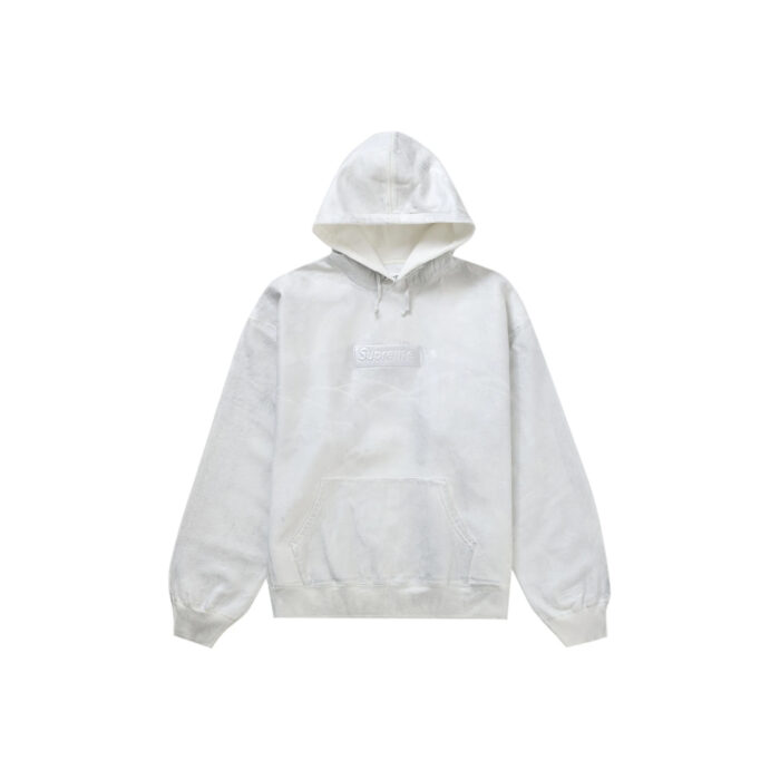 Supreme MM6 Maison Margiela Foil Box Logo Hooded Sweatshirt White