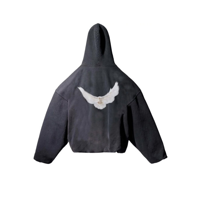Yeezy Gap Dove Hoodie Donda 2 Washed Black Los Angeles Archive