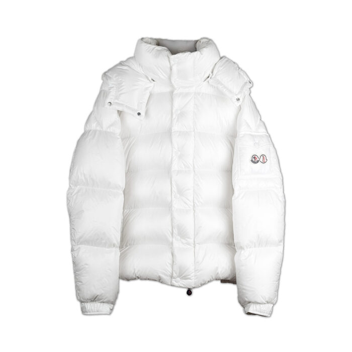 Moncler Maya 70th Anniversary Hooded Down Jacket White (5)