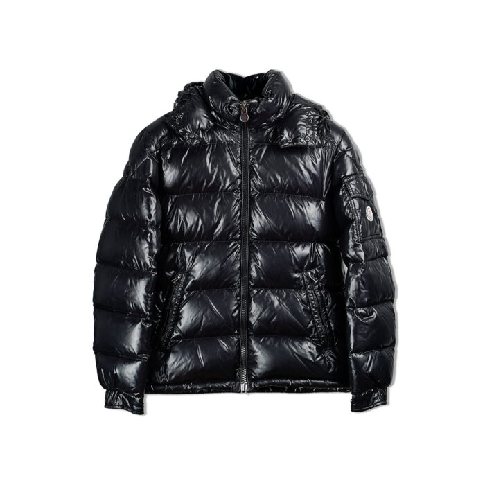 Moncler Maya Hooded Down Jacket Black (1)