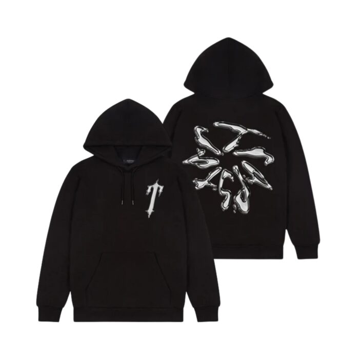 Trapstar Liquid Chrome Hoodie - Black