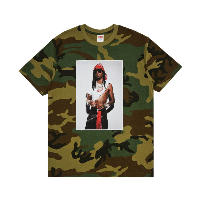 Supreme Playboi Carti Tee Woodland Camo