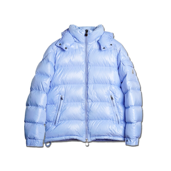Moncler Maya Hooded Down Jacket Baby Blue (4)